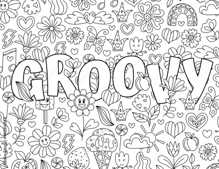 Groovy coloring pages