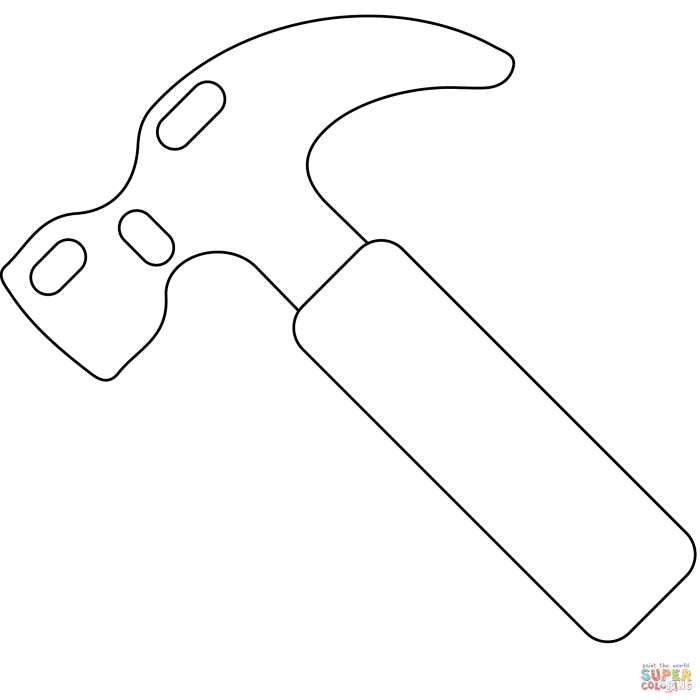 Hammer ev coloring page