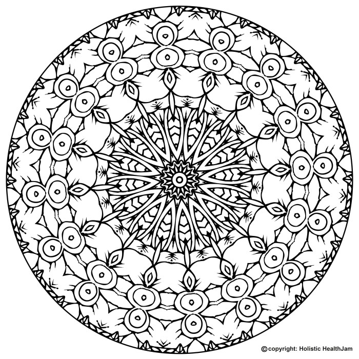 Printable mandala coloring pages print