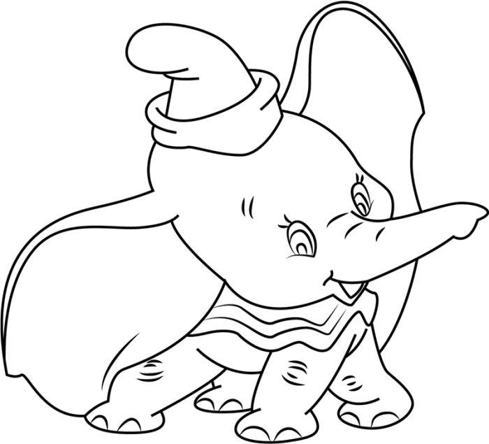 Dumbo color pages