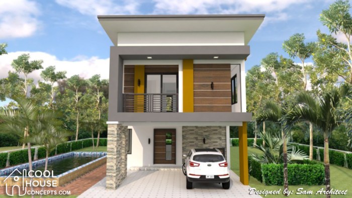 Simple 2 story house design