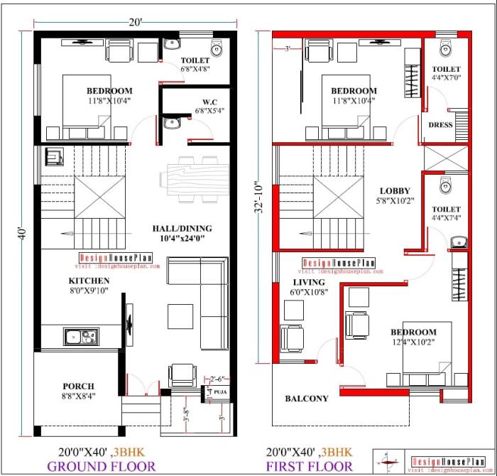 Duplex house design plan