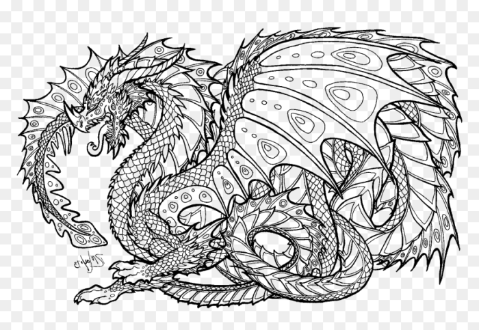 Dragon free coloring pages