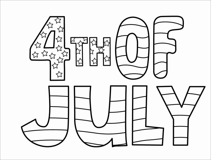 Printable 4th of july coloring pages