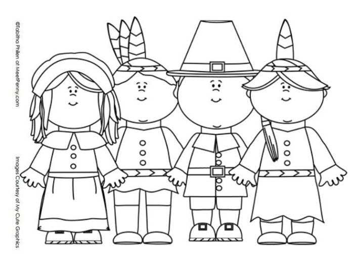 Pilgrim coloring pages