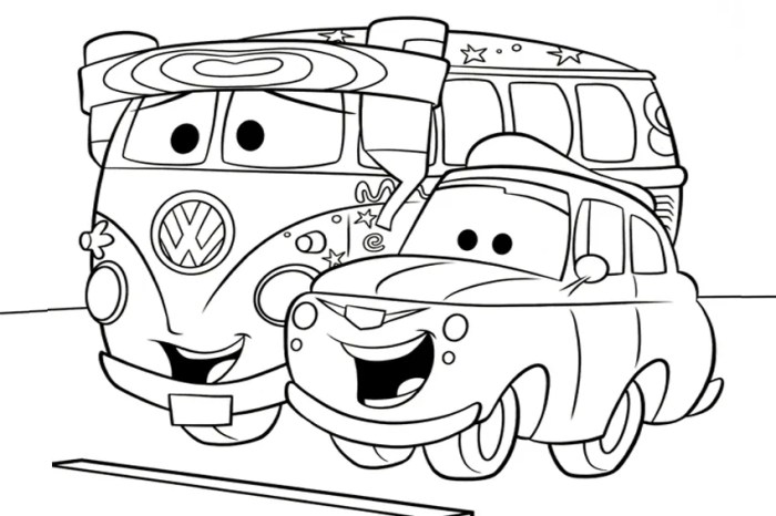 Coloring car pages kids