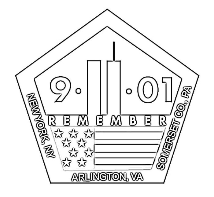 9/11 coloring sheet for kids