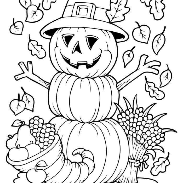 Coloring pages for kids fall printable