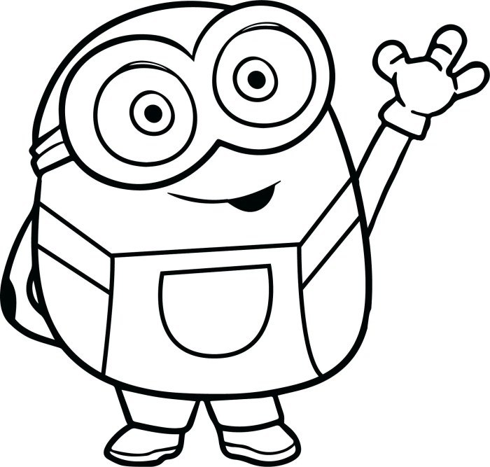 Coloring pages minion