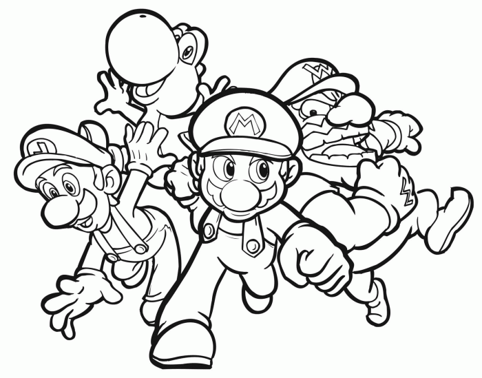 Mario pages coloring bros luigi colouring library clipart super kart