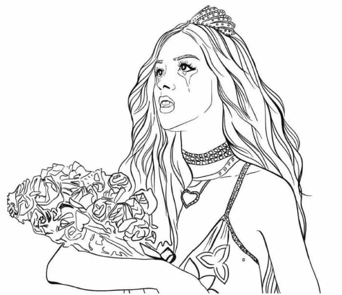 Olivia rodrigo coloring page