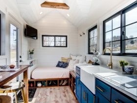 Low cost tiny house interior design