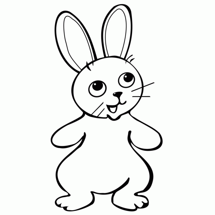 Coloring pages of bunnies for easter