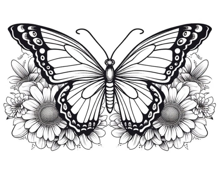 Butterflies coloring kids pages fun vlinder