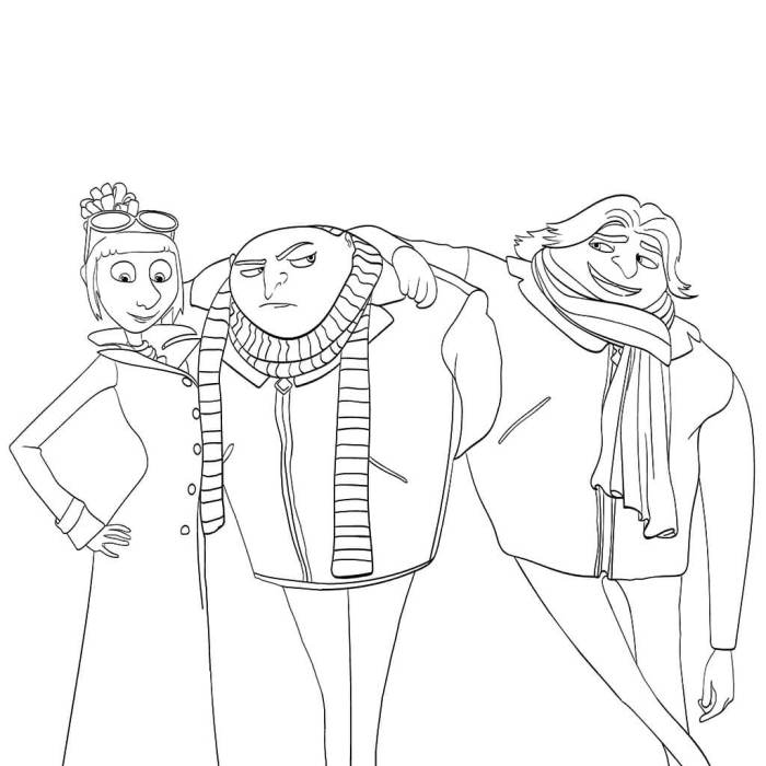 Despicable me coloring pages