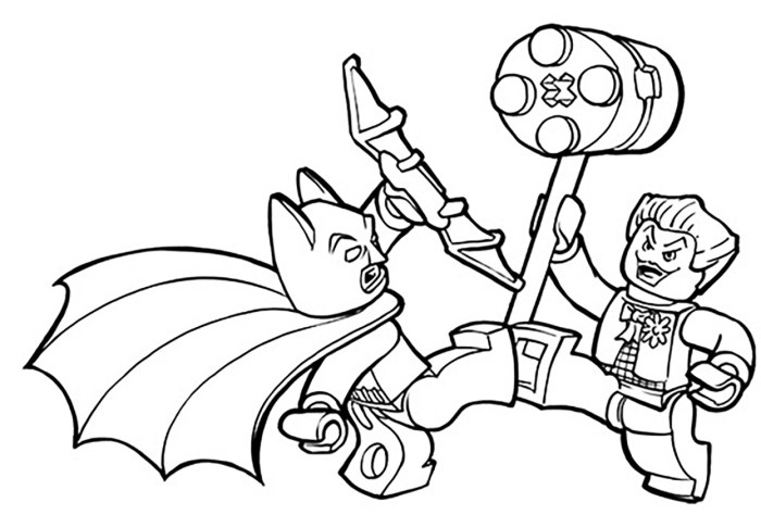 Lego coloring pages batman