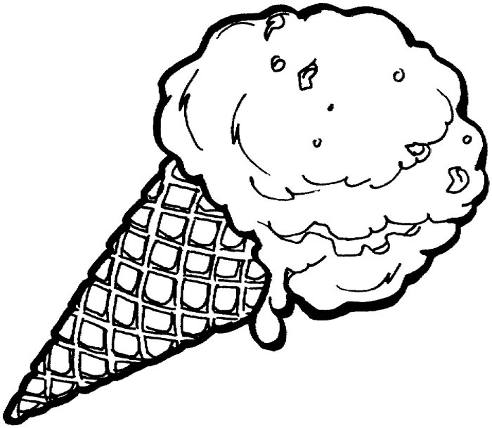 Coloring pages of ice cream