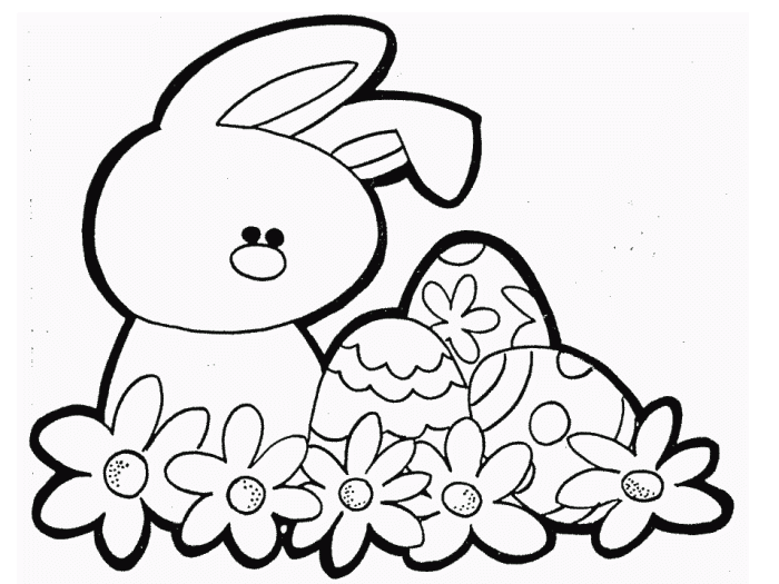 Coloring bunnies easter pages two printable bunny cute colouring kids choose board