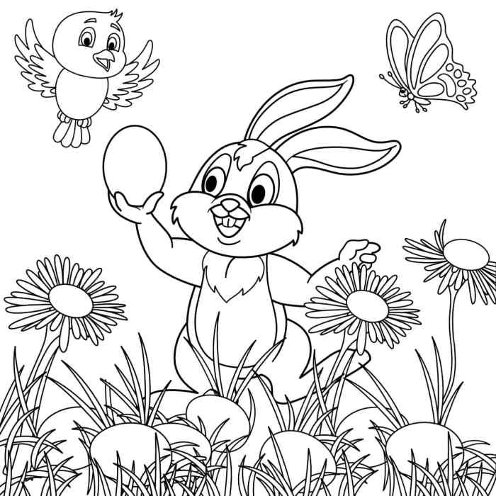 Easter coloring pages for kids printable