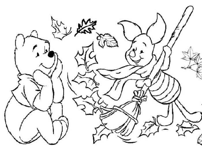 Fall coloring pages free for kids