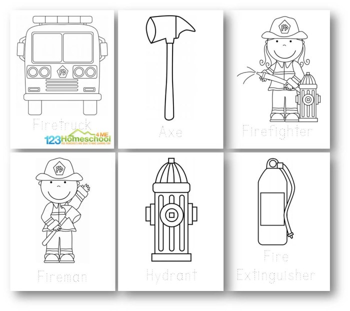 Coloring pages fireman firefighter minions sam printable minion fire fighter color picture sheets helmet book print hat kids cartoon clipart