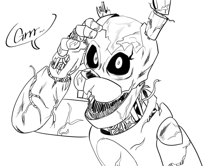 Printable fnaf coloring pages