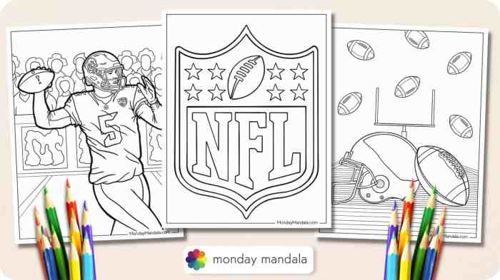 Football coloring pages for kids free