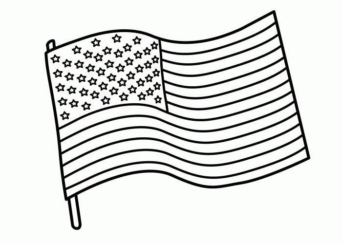 Flag coloring page