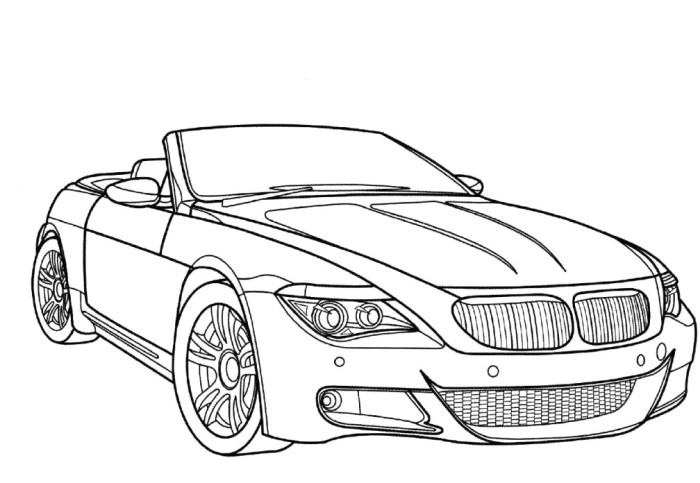 Car coloring pages for kids free