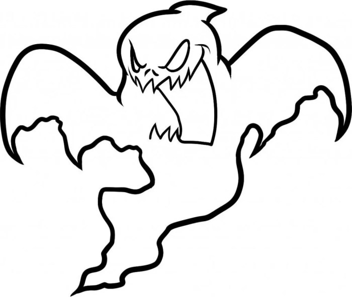 Ghost kids coloring page