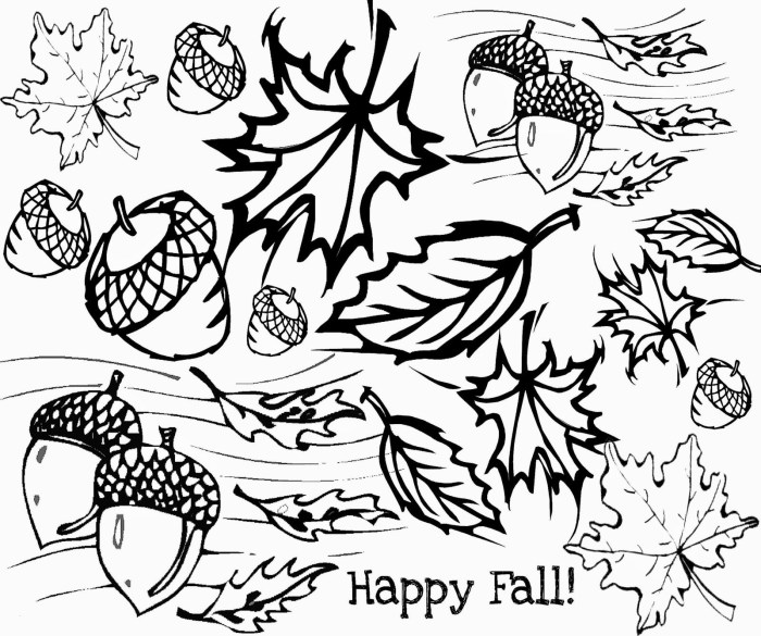 Fall coloring pages free for kids