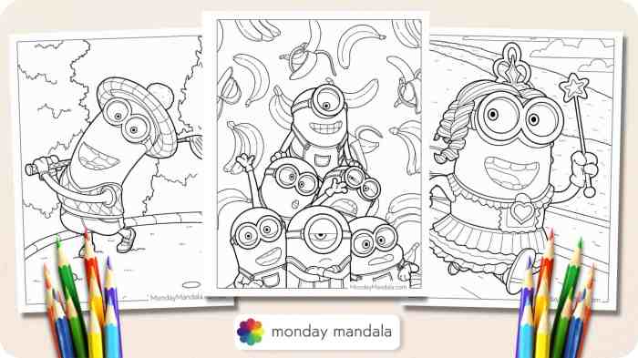 Minions coloring pages printable