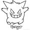 Gengar coloring pages