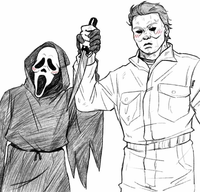 Michael myers coloring page