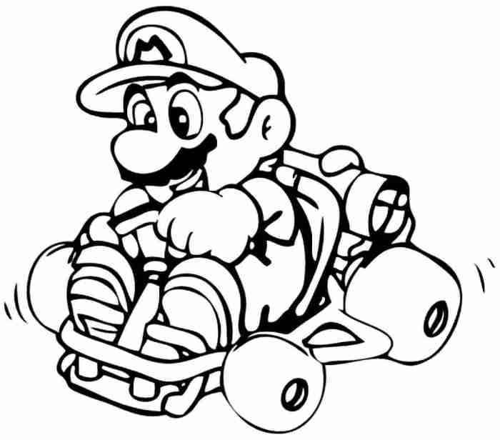 Luigi mario coloring pages