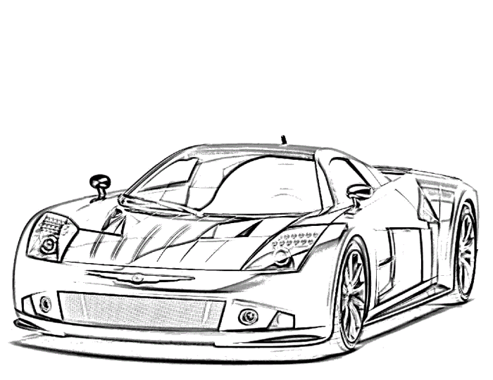 Car coloring pages for kids free