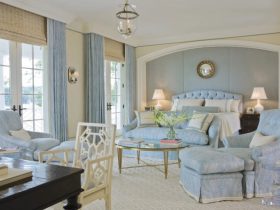 Light blue bedroom decor