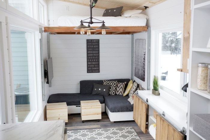 Tiny house bedroom design