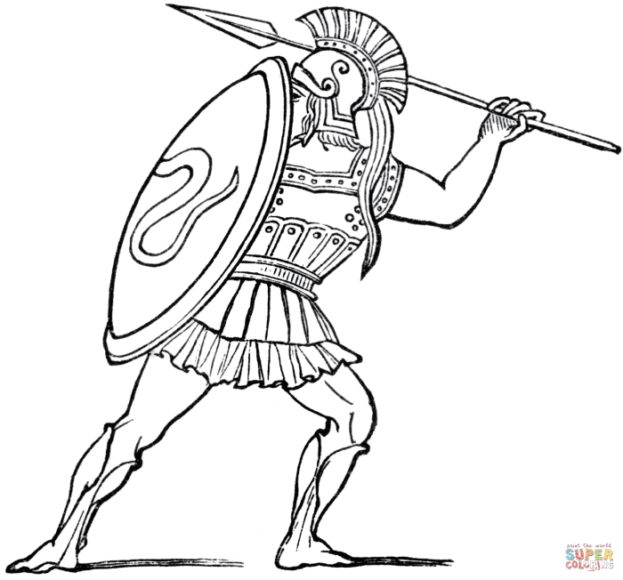 Soldier inside cave coloring page easy