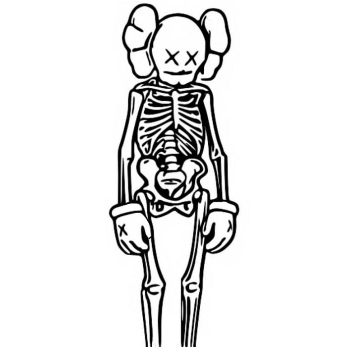 Kaws coloring pages