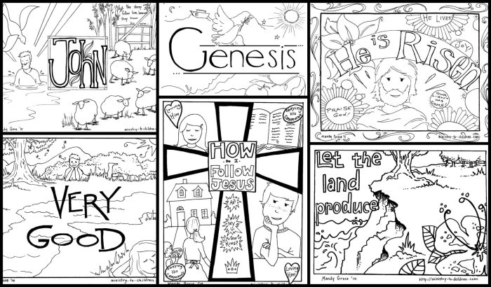 Coloring pages for kids church