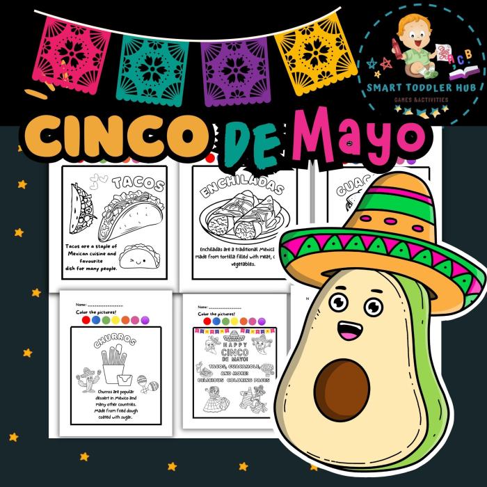 Cinco de mayo coloring pages for kids