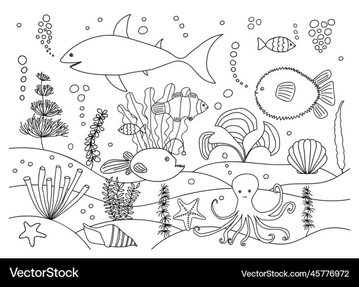 Animal animals sea ocean template book coloring quiet pages cute templates stencils saved drawings drawing preschool