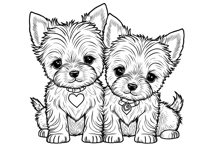 Free printable dog coloring pages