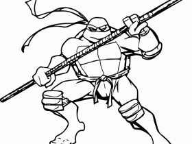 Free ninja turtle coloring pages