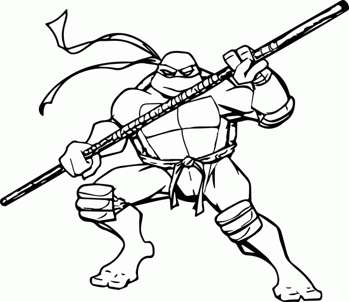 Free ninja turtle coloring pages