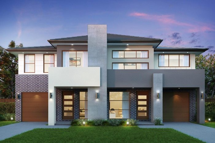 Home design duplex house