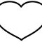 Heart shape coloring page