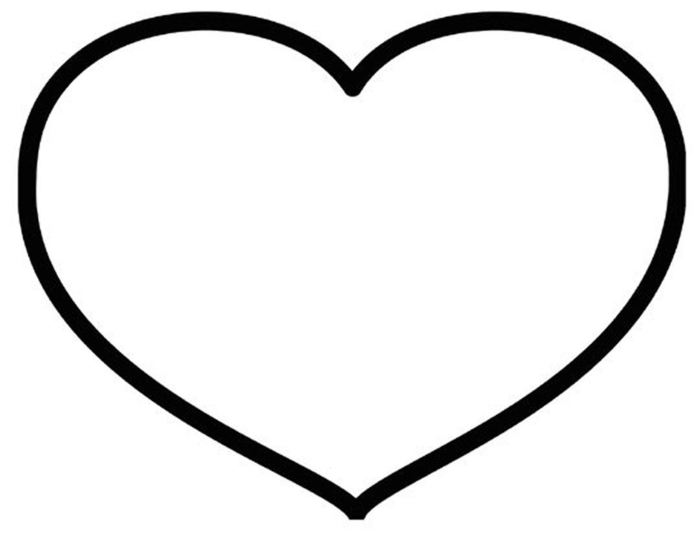 Heart shape coloring page