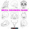 Coloring pages skulls